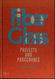 Cover of: Fiber glass: projects and procedures