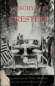 Cover of: Oresteia