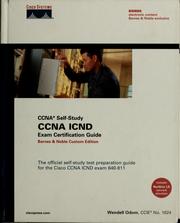 Cover of: CCNA ICND exam certification guide: CCNA self-study