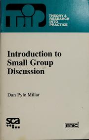 Cover of: Introduction to small group discussion