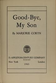 Cover of: Good-bye, my son
