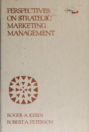 Cover of: Perspectives on strategic marketing management