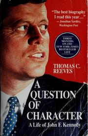 Cover of: A question of character