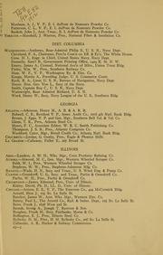 Cover of: Geographical list of members for the first year, 1912 by Efficiency society, New York. [from old catalog], Efficiency society, New York. [from old catalog]