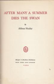 Cover of: After many a summer dies the swan by Aldous Huxley
