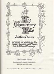 Cover of: The Canterbury tales by Geoffrey Chaucer