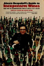 Cover of: Guide to inexpensive wines. by Alexis Bespaloff