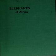 Cover of: Elephants of Africa.