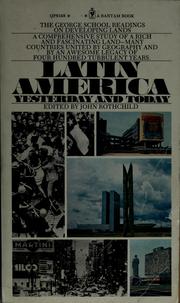 Cover of: Latin America yesterday and today