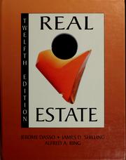 Cover of: Real estate