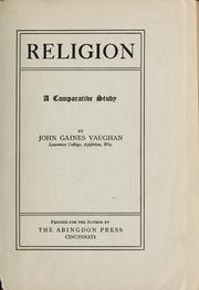 Cover of: Religion: a comparative study