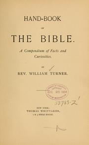 Cover of: Hand-book of the Bible by William Turner