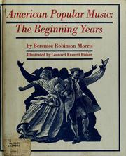 Cover of: American popular music: the beginning years.