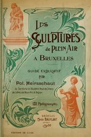 Cover of: Les sculptures de plein air à Bruxelles: guide explicatif