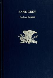 Cover of: Zane Grey. by Carlton Jackson