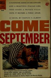 Cover of: Come September by Marvin H. Albert