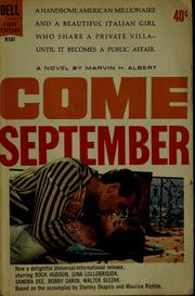 Cover of: Come September: a novel