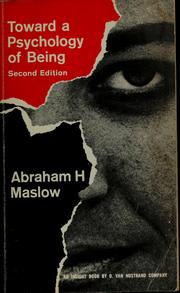 Cover of: Toward a psychology of being - 2nd by Abraham H Maslow