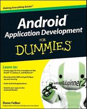 Cover of: Android application development for dummies