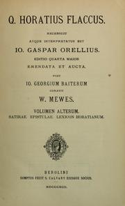 Cover of: Q. Horatius Flaccus