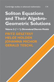 Cover of: Soliton Equations and Their Algebro-Geometric Solutions. Volume II: (1+1)-Dimensional Discrete Models