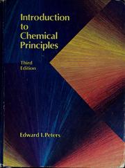Cover of: Introduction to chemical principles by Edward I. Peters