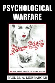 Psychological warfare by Paul Myron Anthony Linebarger
