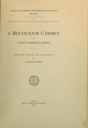 Cover of: Il bucolicum carmen e i suoi commenti inediti
