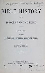 Cover of: Bible history for schools and the home by 
