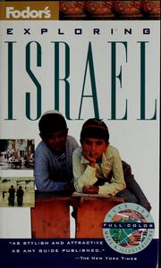 Cover of: Fodor's exploring Israel