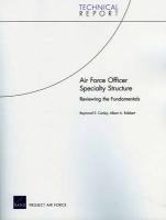 Cover of: Air Force officer specialty structure by Raymond E. Conley
