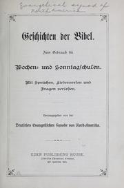 Front cover of Geschichten der Bibel by Unknown