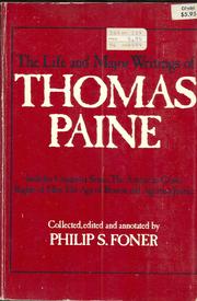 Cover of: The life and major writings of Thomas Paine