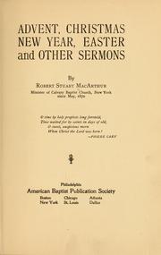 Cover of: Advent by Robert Stuart MacArthur