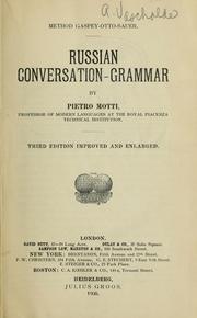 Cover of: Russian conversation-grammar