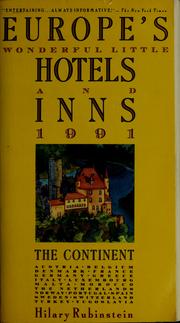 Cover of: Europe's wonderful little hotels & inns, 1991: the continent