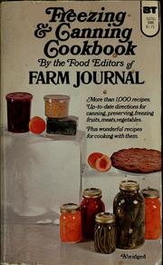 Cover of: Freezing & canning cookbook: prized recipes from the farms of America.