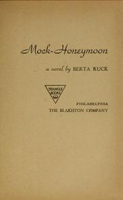 Cover of: Mock-honeymoon | Berta Ruck