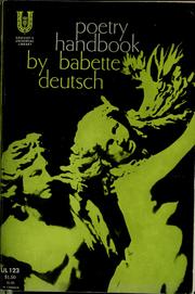 Cover of: Poetry handbook by Deutsch, Babette, Deutsch, Babette