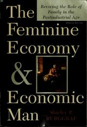 Cover of: The feminine economy and economic man by Shirley P. Burggraf