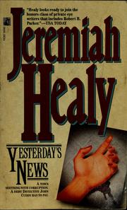 Cover of: Yesterday's News: a novel of suspense
