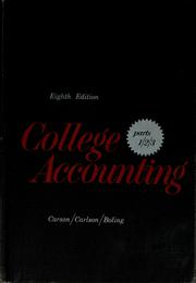 Cover of: College accounting by A. B. Carson