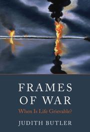 Cover of: Frames of war by Judith Butler