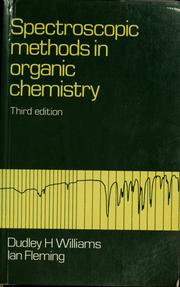 Cover of: Spectroscopic methods in organic chemistry