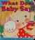 Cover of: What does baby say?