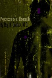 Cover of: Psychosomatic research. by Roy Richard Grinker, Roy R. Grinker