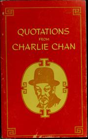 Quotations from Charlie Chan by Haim Chertok