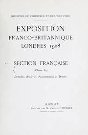 Cover of: Section française (class 84): dentelles, broderies, passementeries et dessins
