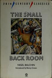 Cover of: The small back room by Nigel Balchin