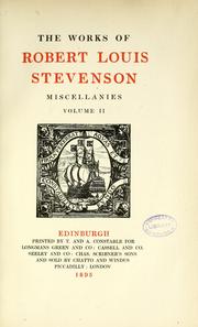 Cover of: The works of Robert Louis Stevenson by Robert Louis Stevenson